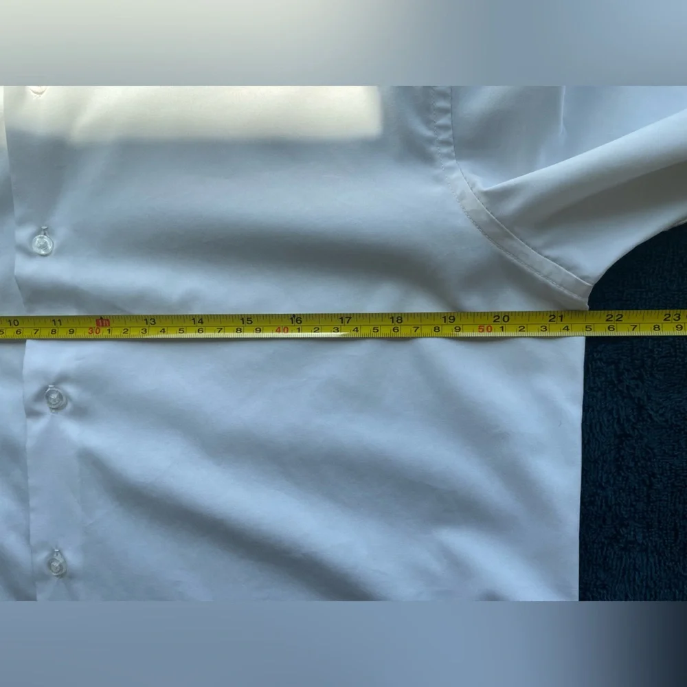 Jones New York Men's White Button-Up Dress Shirt - Picture 6 of 7